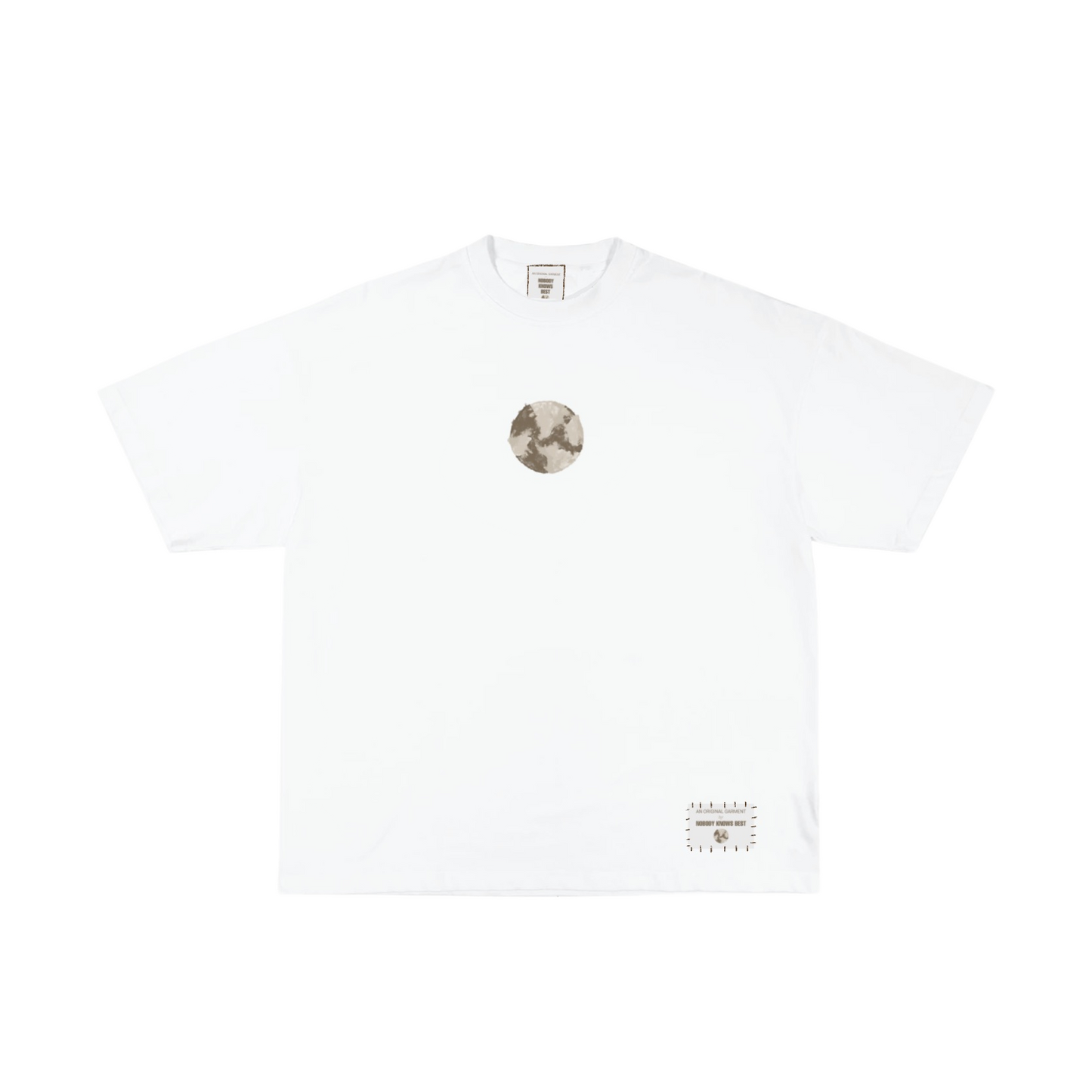 NKB "Painted" Oversized White Tee