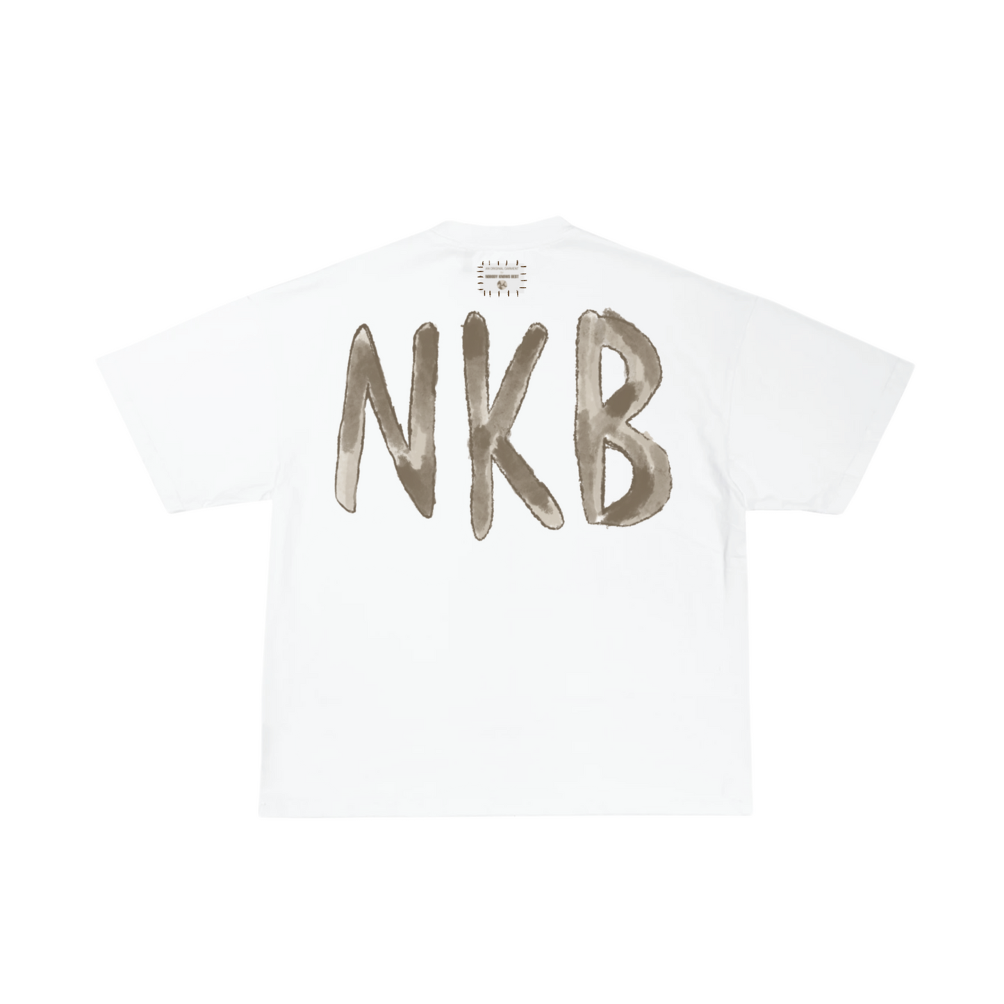 NKB "Painted" Oversized White Tee