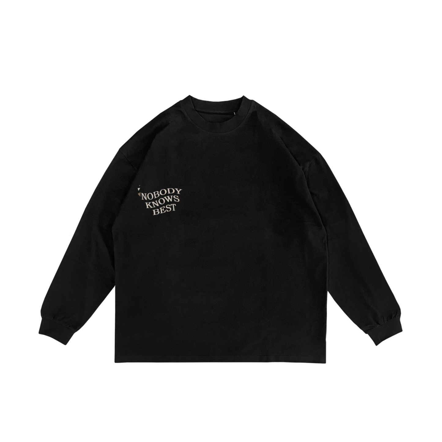 "Fill The World With Love" Black Sweater