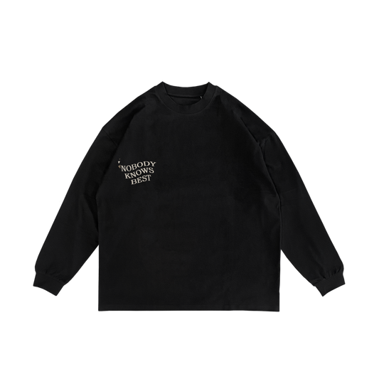 "Fill The World With Love" Black Sweater
