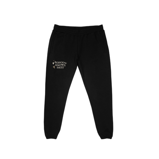 "Fill The World With Love" Black Sweatpants